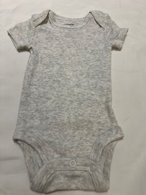 “Bundle 10/$13” Carter's newborn Heather Gray Short Sleeve Baby girl Bodysuit